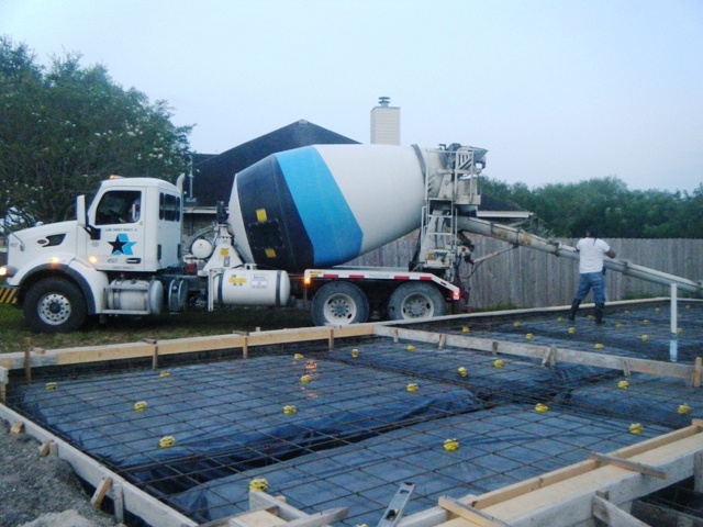 First Load of Concrete