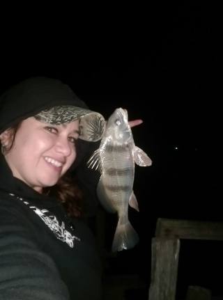 Lori caught drum and redfish Feb 2016
